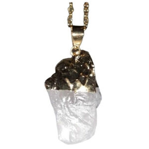 Clear Quartz Spiritual Healing crystal stone necklace